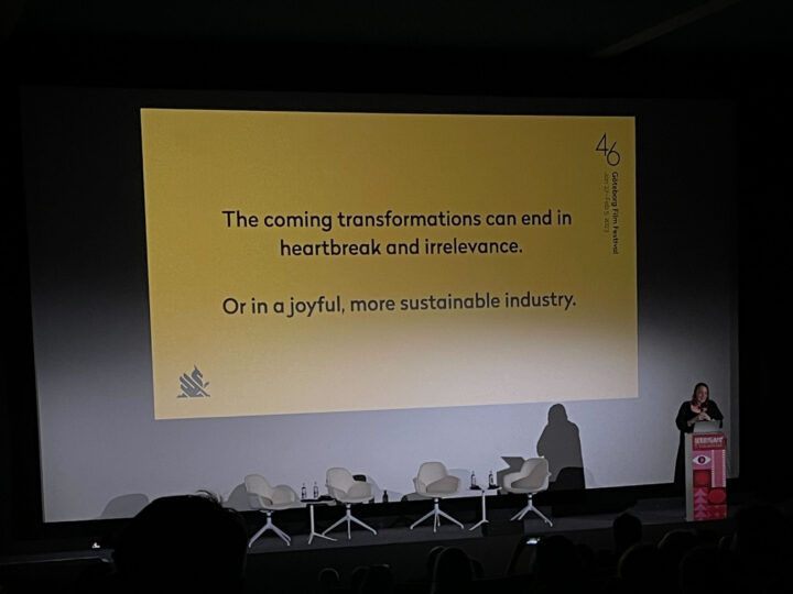 Johanna Koljonen (c) Medien.Bayern Die Medienanalystin Johanna Koljonen stellt die Kernpunkte des diesjährigen Nostradamus Report vor (c) Medien.Bayern