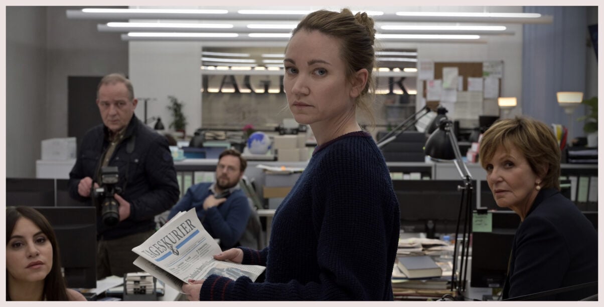 Lisa Maria Potthoff als Journalistin Maren Gehrke in „Gefährliche Wahrheit“ (c) ZDF Christiane Pausch Lisa Maria Potthoff als Journalistin Maren Gehrke in „Gefährliche Wahrheit“ (c) ZDF Christiane Pausch