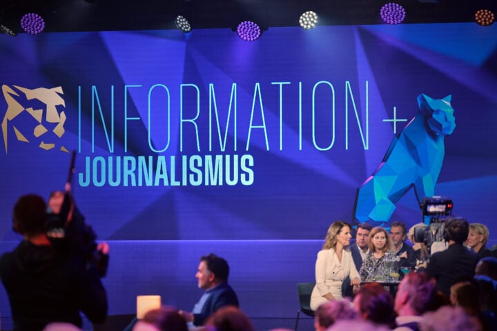 MUC/ München 25.10.2023 München: Preisverleihung Blauer Panther - Fernsehpreis BMW World © Johannes Simon