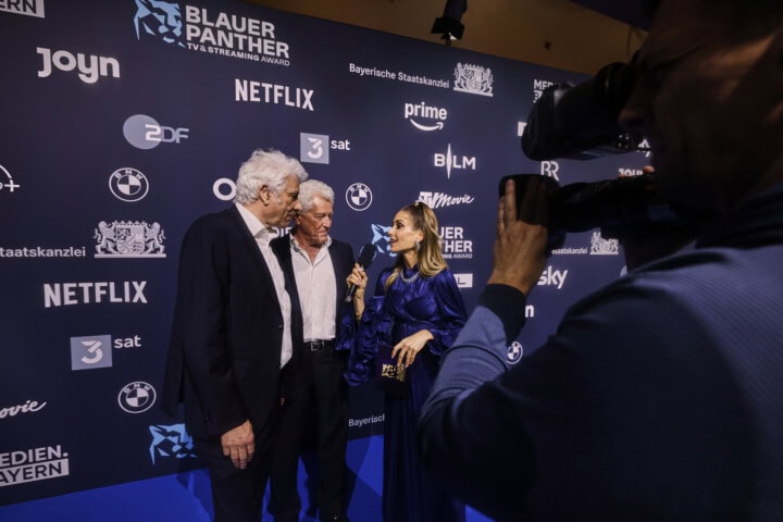 MUC/ München 22.10.2025 München: Blauer Panther 2025 - Mood - Blauer Teppich © Johannes Simon